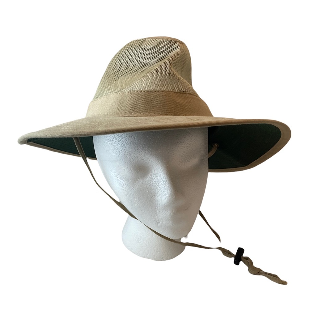 DPC DORFMAN PACIFIC CO Tan Solarweave Mesh Safari Hat